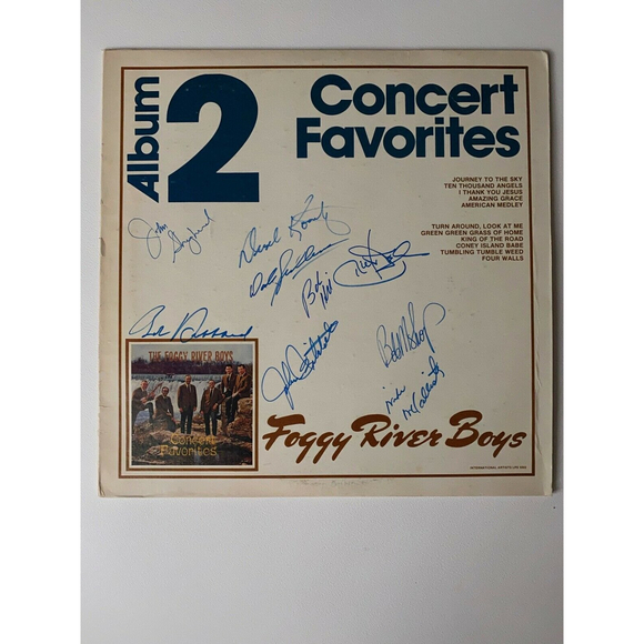 Foggy River Boys Concert Favorites Album 2 LP Autographed LPS-5002 EX - Picture 1 of 7